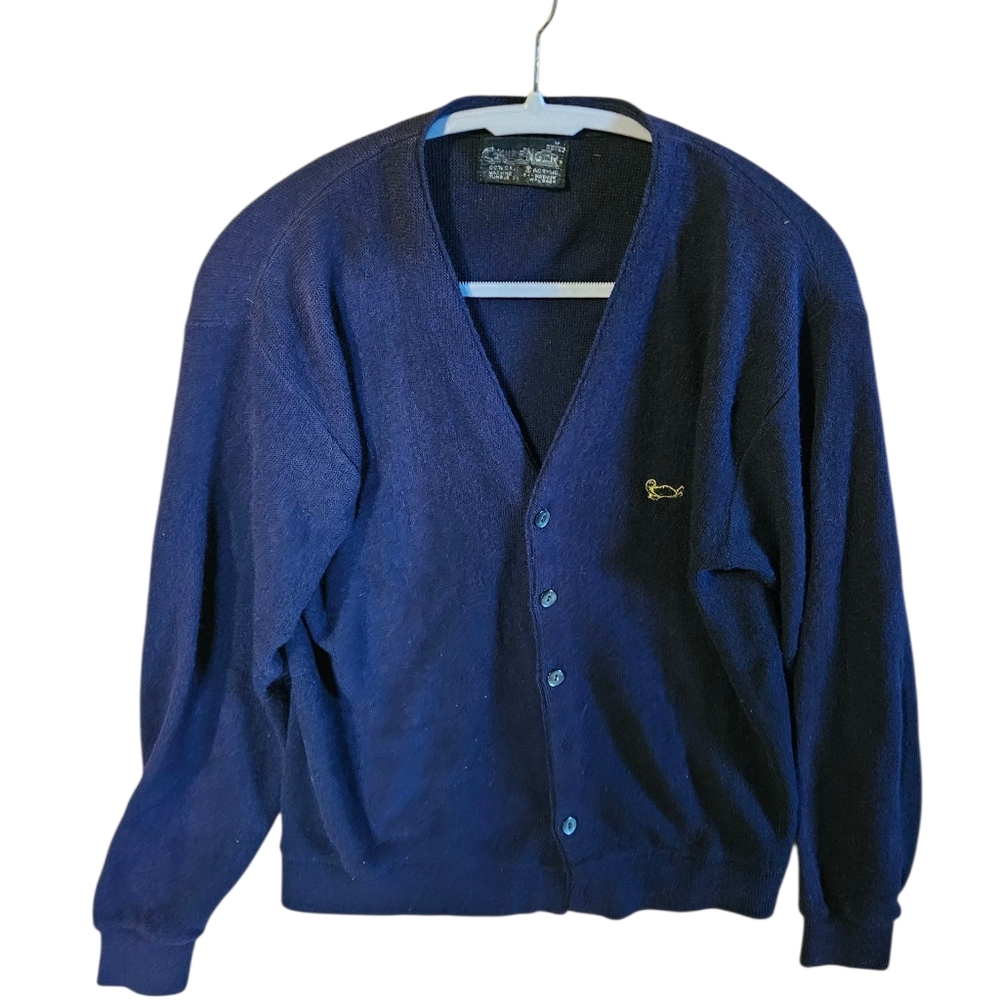 Challenger Men's Vintage Blue Cardigan M CL0010